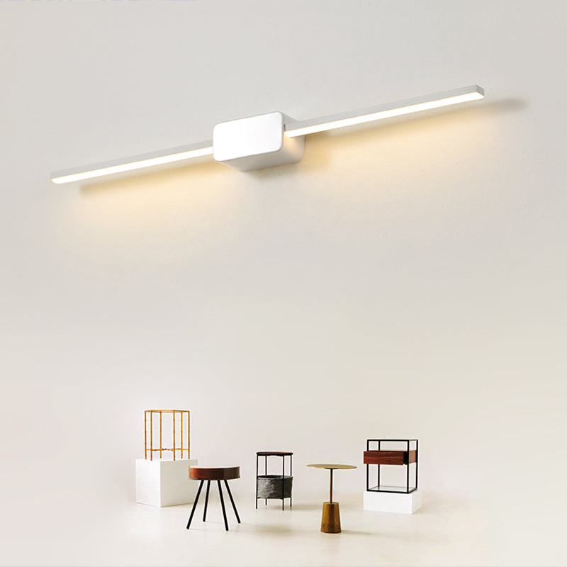 Modern Led Wall-Mounted Vanity Lamp For Bathroom Minimalistic Acrylic Pole Design