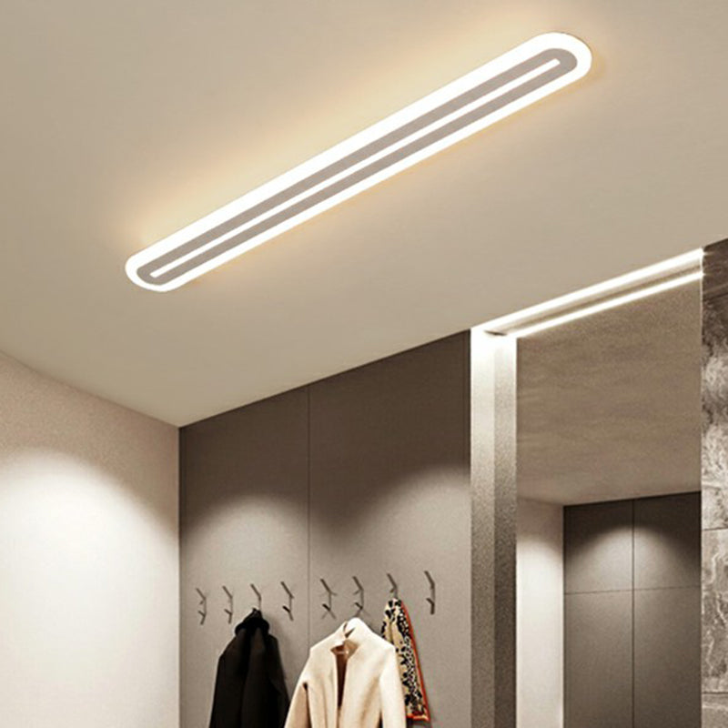 Ultrathin Acrylic Ceiling Light - Led Flush Mount Lighting Modern White Design For Foyer