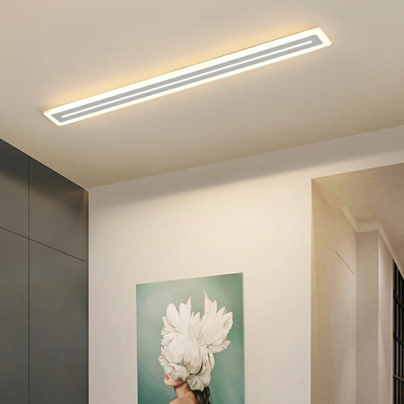 Ultrathin Acrylic Ceiling Light - Led Flush Mount Lighting Modern White Design For Foyer