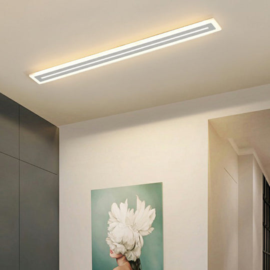Ultrathin Acrylic Ceiling Light - Led Flush Mount Lighting Modern White Design For Foyer