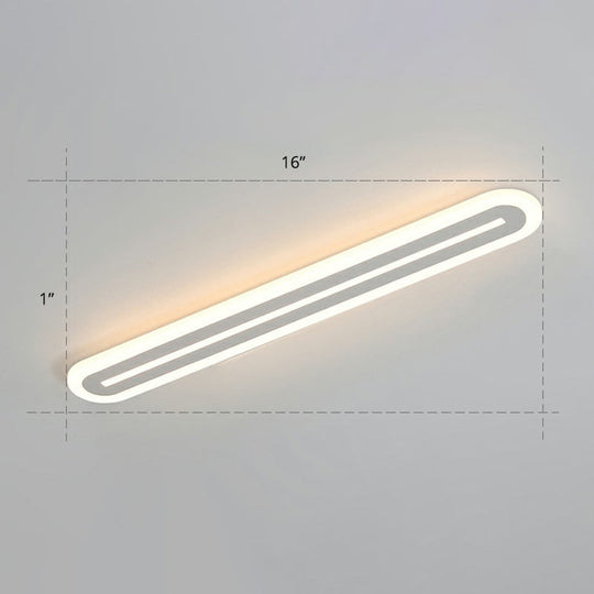 Ultrathin Acrylic Ceiling Light - Led Flush Mount Lighting Modern White Design For Foyer / Warm