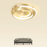 Modern Geometric Led Ceiling Light Fixture For Hallway - Minimalist Acrylic Design