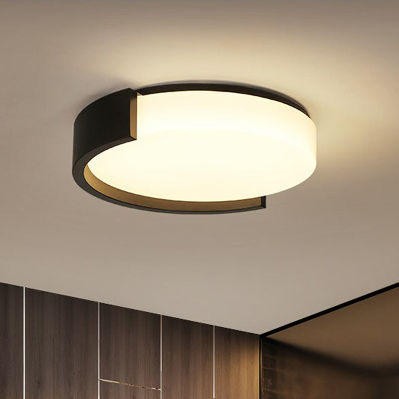 Led Acrylic Ceiling Light: Sleek Flush - Mount Fixture For Bedrooms