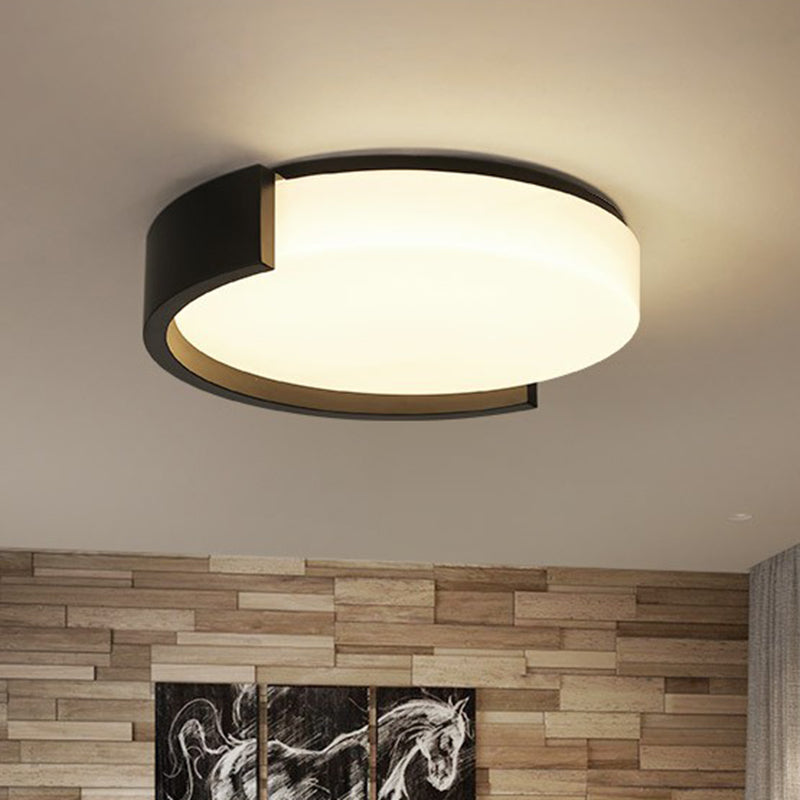 Led Acrylic Ceiling Light: Sleek Flush - Mount Fixture For Bedrooms