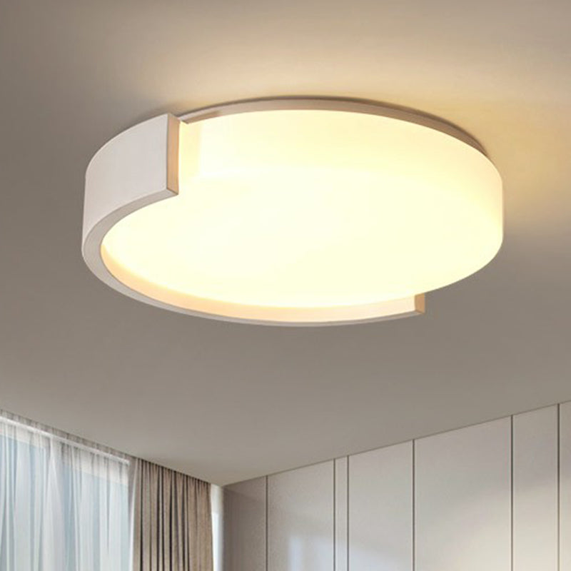 Led Acrylic Ceiling Light: Sleek Flush - Mount Fixture For Bedrooms