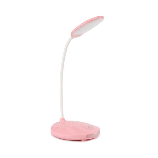 Modern Pink/White Led Folding Desk Lamp With Usb Charging - Perfect For Reading