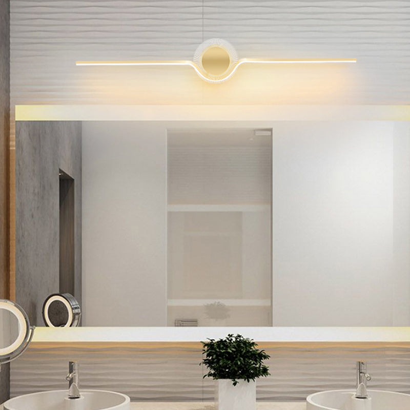 Minimalist Led Vanity Wall Lamp For Modern Bathrooms Gold / 23.5 Warm