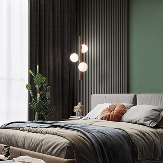 Minimalistic Opal Glass Pendant Chandelier For Living Room Lighting 3 / Coffee