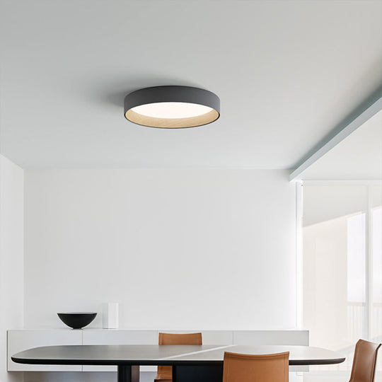 Nordic Led Ceiling Flush Mount Lamp With Acrylic Diffuser For Kitchen