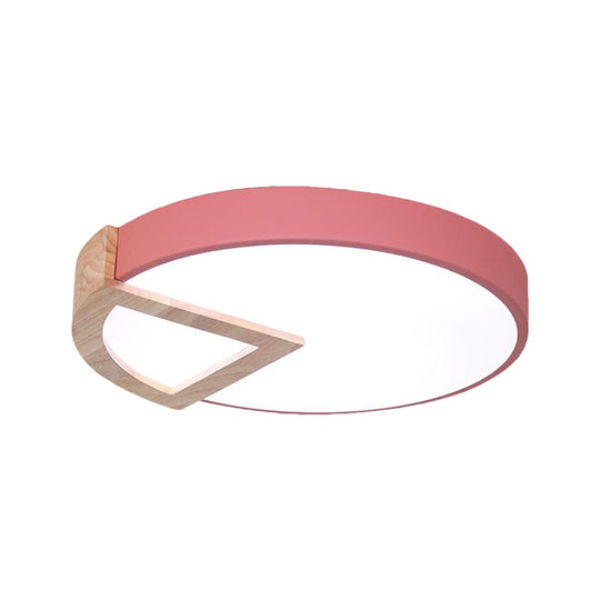 Nordic Macaron Flush Mount Light For Kids Bedrooms