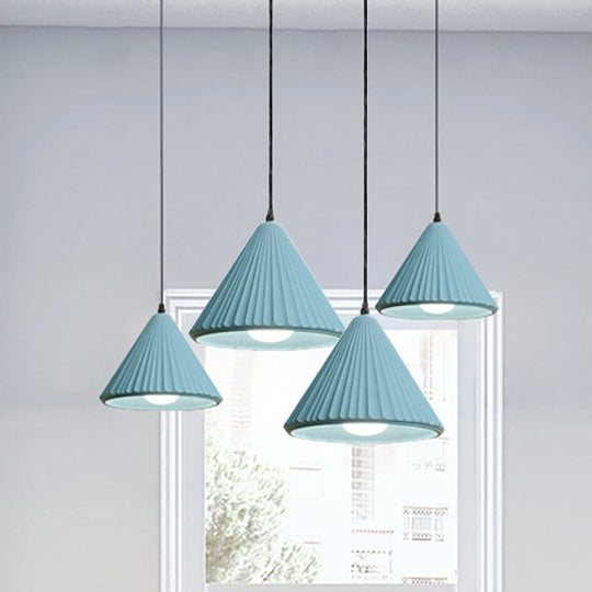Modern Cement Cone Pendant Lamp - Stylish Light Fixture For Office Kitchen