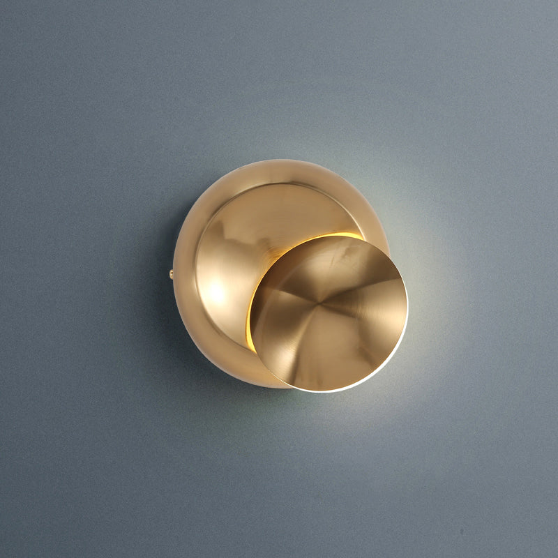 Nordic Moon-Shaped Led Sconce: Moveable Bedside Wall Light