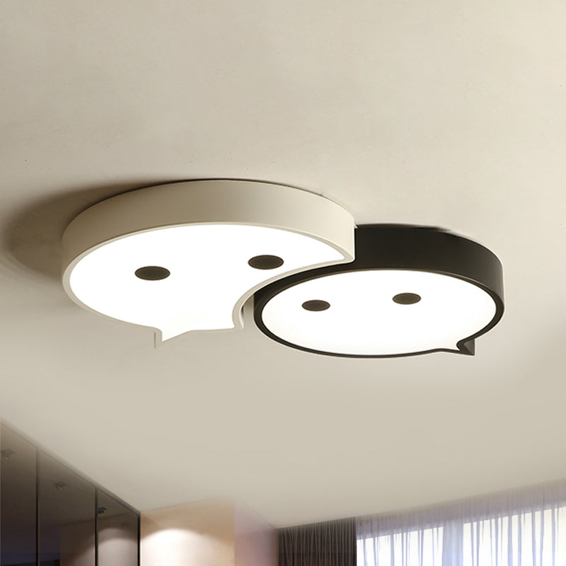 Baby Elf Led Ceiling Mount Light: Charming Metal And Acrylic Lamp For Child’s Bedroom