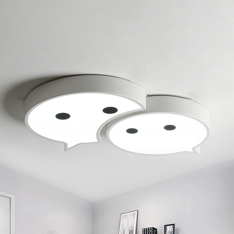 Baby Elf Led Ceiling Mount Light: Charming Metal And Acrylic Lamp For Child’s Bedroom
