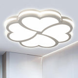 Blossom Kindergarten Led Flush Mount Ceiling Light In Modern Acrylic - White / 16