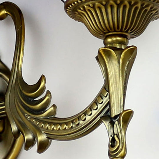 Retro Tiffany Stained Glass Wall Sconce With 1 Light -Yellow/Blue For Corridor