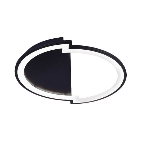 Sleek Round Acrylic Flush Mount Ceiling Light In Multiple Sizes And Colors - Led Warm/White Glow