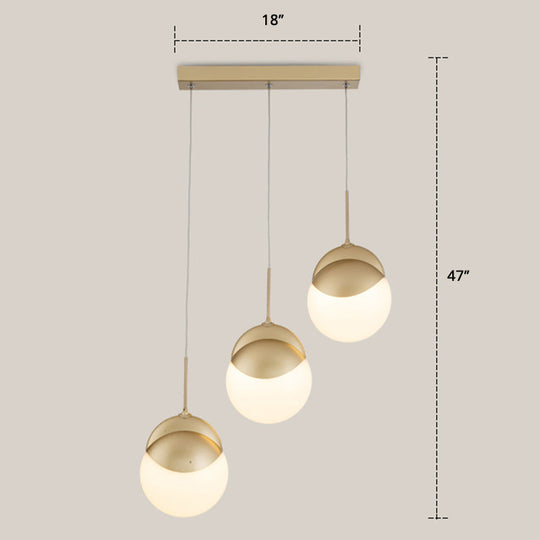 Gold Finish Led Disc Pendant Light - Postmodern Acrylic Cluster Design For Restaurants 3 / Warm