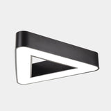 Sleek Acrylic Led Triangle Chandelier For Office - Modern Ceiling Suspension Lamp