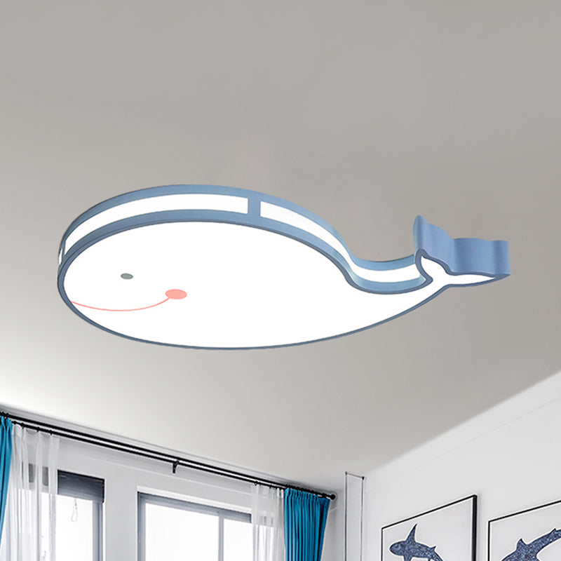 Whale Baby Cartoon Led Flush Mount Ceiling Light For Bedroom’ This Revised Title Maintains The