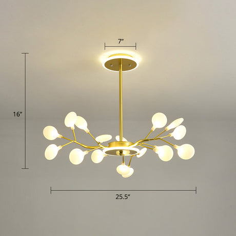 Modern Acrylic Led Chandelier - Stylish Lighting Fixture For Living Rooms 18 / Gold