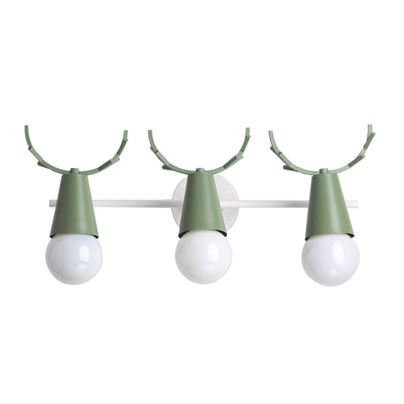 Nordic Metal Adjustable Wall Mount Vanity Light For Bedrooms With Deer Design