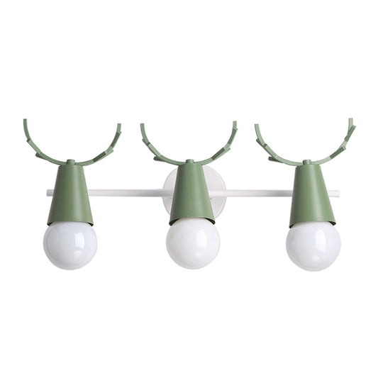 Nordic Metal Adjustable Wall Mount Vanity Light For Bedrooms With Deer Design