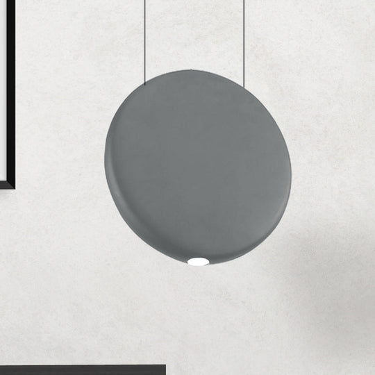 Modern Nordic Resin Pendant Lamp In Black/Grey/Green With Led Warm/White Light 3 Sizes Grey / 6