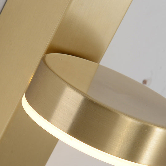 Minimalist L-Shaped Led Wall Sconce With Pull Chain For Living Room Lighting