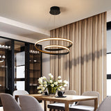 Art Deco Swirl Led Chandelier For Restaurants - Acrylic Suspension Lighting Fixture