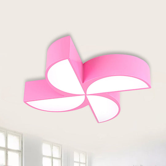 Modern Acrylic Toy Windmill Ceiling Light: Perfect For Game Rooms And Hallways Pink / 19.5 White