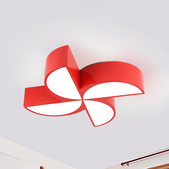 Modern Acrylic Toy Windmill Ceiling Light: Perfect For Game Rooms And Hallways Red / 19.5 White