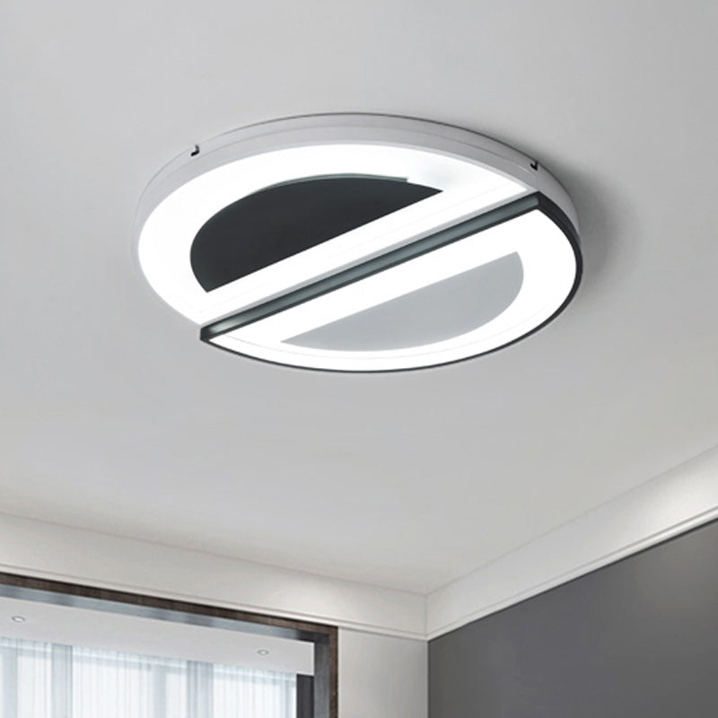 Modern Acrylic Flush Light Fixture With Led Ceiling Lighting - 18/23.5 Wide White Warm/White / 18