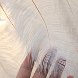 Feather White Round Chandelier Light Fixture - Elegant Postmodern Hanging Lamp For Bedrooms