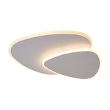 Nordic Style Triangular Led Ceiling Light With Metal Flush Fixture For Bedrooms
