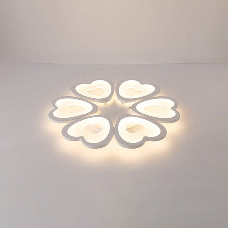 Simplicity Acrylic White Led Ceiling Flush Mount Light For Living Room 6 /