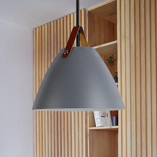 Nordic Curved Coolie Pendant Light - Sleek Aluminum Hanging Lamp In Chic Black/Blue/Grey/Pink/White