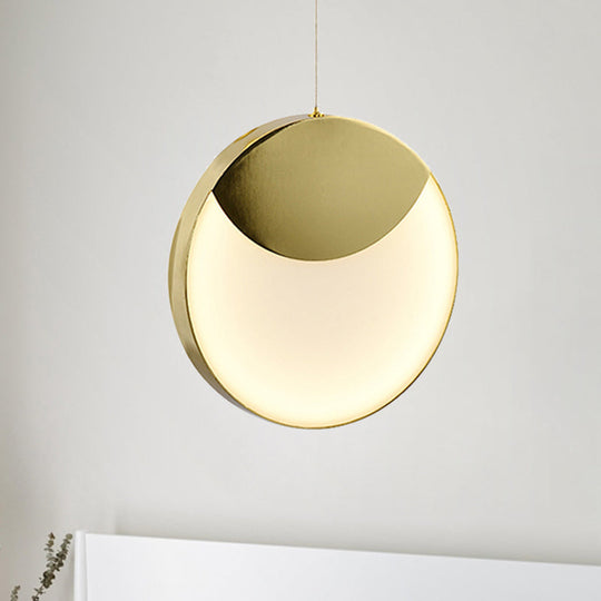 Post Modern Gold Milk Glass Pendant Ceiling Lamp For Living Room With Led Lights And Multiple Arc