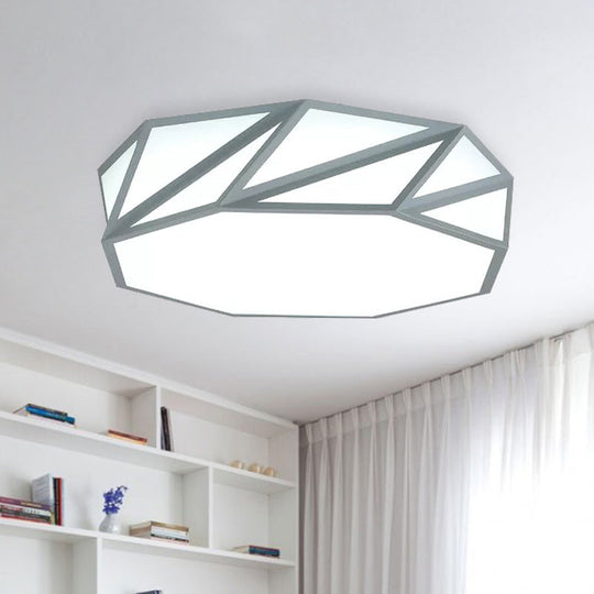 Macaron Led Ceiling Light: Stylish Flushmount For Adult Kid Bedroom