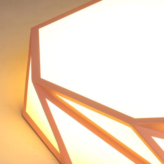 Macaron Led Ceiling Light: Stylish Flushmount For Adult Kid Bedroom