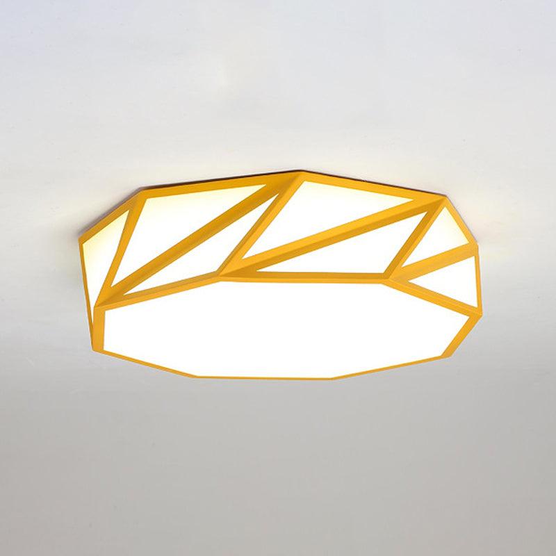 Macaron Led Ceiling Light: Stylish Flushmount For Adult Kid Bedroom