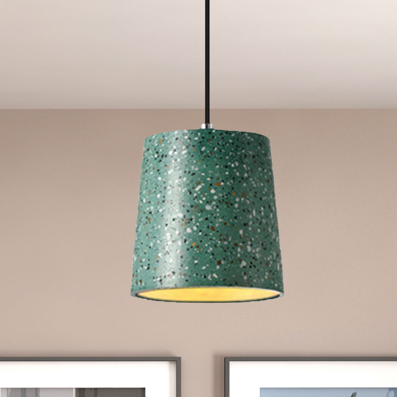Nordic Style Cement Cone Pendant Light - 1 Black/White/Brown