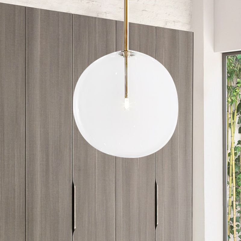 Global Pendant Lighting: Post Modern Clear Glass Led Hanging Lamp (6/7/8 Wide) For Dining Room