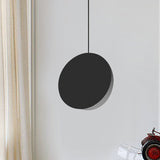 8/12W Modern Nordic Style Metal Pendant Lamp - 1 Light Black/Grey/White Black / 8