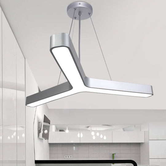Modern Y-Shaped Led Pendant Light For Gymnasium Ceiling