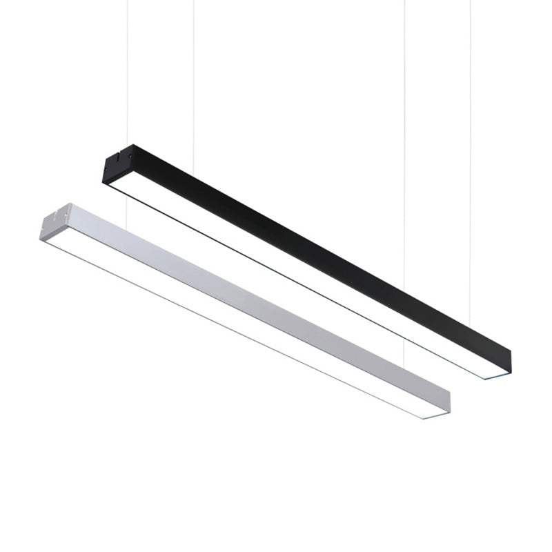 Sleek Acrylic Bar Led Suspension Pendant Light For Office Spaces