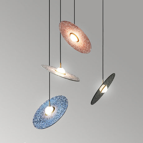 Minimalist Terrazzo Disc Suspension Ceiling Pendant Light