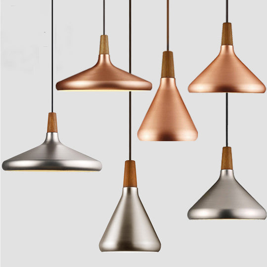 Nordic Conical Metal Pendant Light Fixture - Perfect For Dining Room Ambiance!