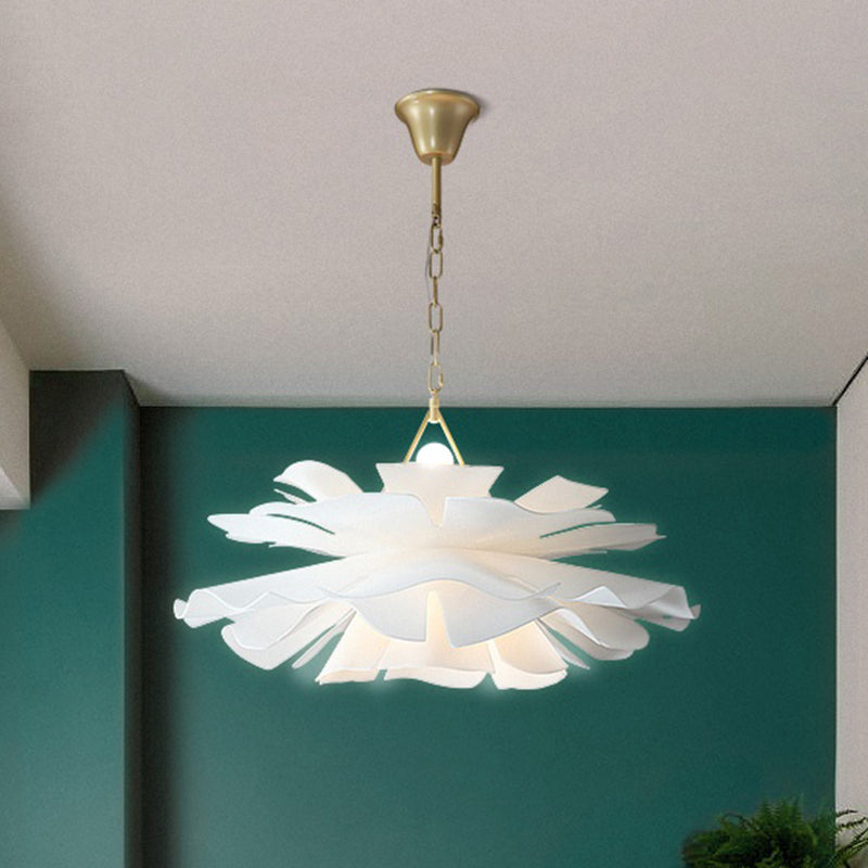 Minimalist Acrylic Flower Pendant Lighting: 2-Light Ceiling Fixture For Living Room