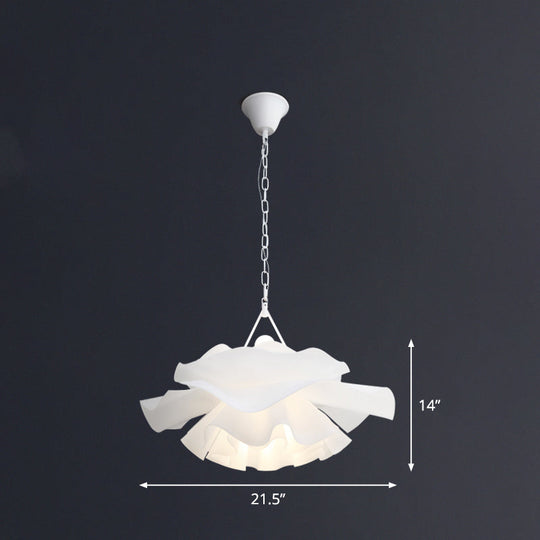 Minimalist Acrylic Flower Pendant Lighting: 2-Light Ceiling Fixture For Living Room